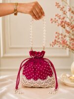 Imported Premium Quality - Handcrafted Pearl Embellished Potli Bag