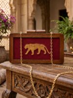 Wooden Imported Premium Qulality -Royal Tiger clutch