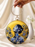 Premium Quality Imported- Round Printed Clutches - Image 2