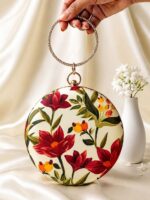 Premium Quality Imported- Round Printed Clutches - Image 3