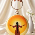 Premium Quality Imported- Round Printed Clutches