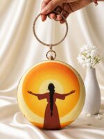 Premium Quality Imported- Round Printed Clutches