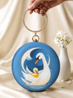 Premium Quality Imported- Round Printed Clutches - Image 5
