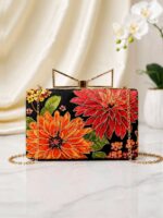 Imported Premium Quality - Beautiful Rose Clutch - Image 4