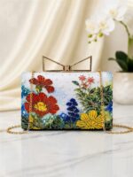 Imported Premium Quality - Beautiful Rose Clutch