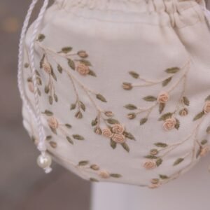 Gulabo Drawstring Potli – Ivory