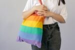 Gulmohar Printed Canvas Tote – Rainbow