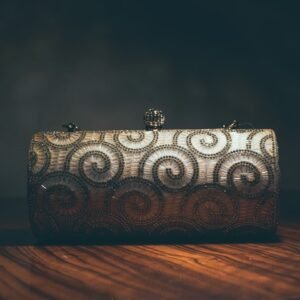 Gulnaar Embellished Clutch – Antique Gold