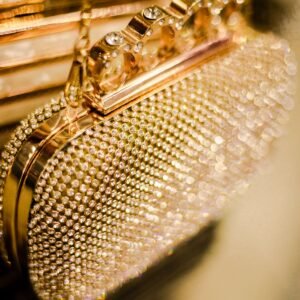Gulnaar Embellished Clutch – Gold
