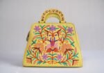 Phulkari Embroidered Potli – Yellow