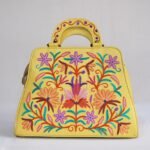 Phulkari Embroidered Potli – Yellow
