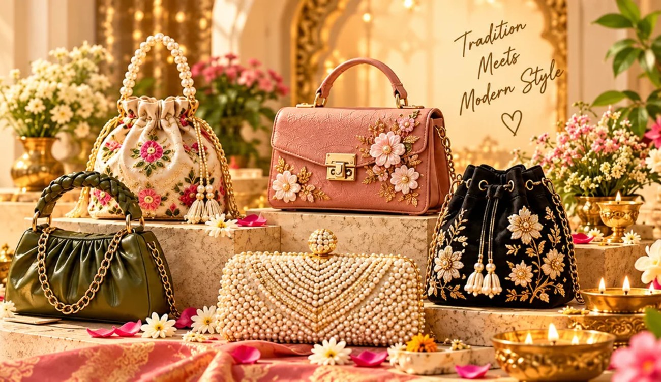 Potli bags and festive clutches by Beauty Gallery